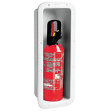 Storage Case for 2.2 lbs (1 kg) Fire Extinguisher with Translucent Door, White