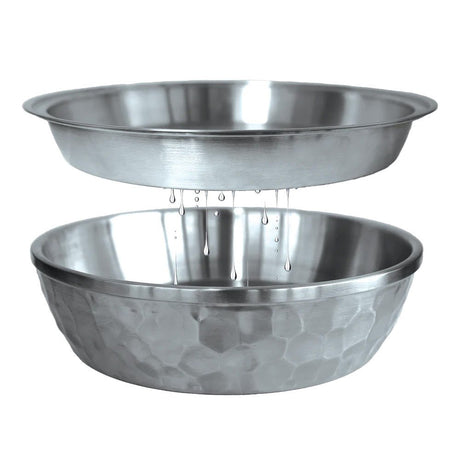 Toadfish Seafood Bowl - 12" - Stainless Steel - 2 Layer Serving Bowl - Life Raft Professionals