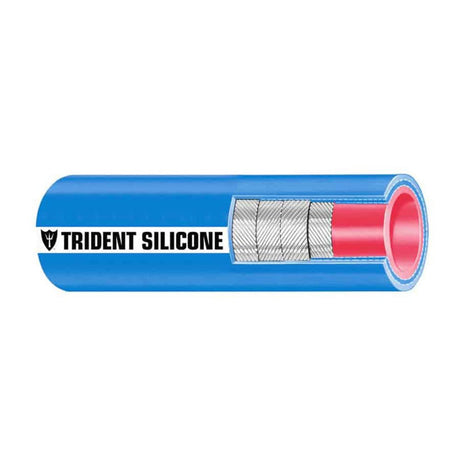 Trident Marine 6" x 36" Blue Silicone Wet Exhaust Hose - Life Raft Professionals