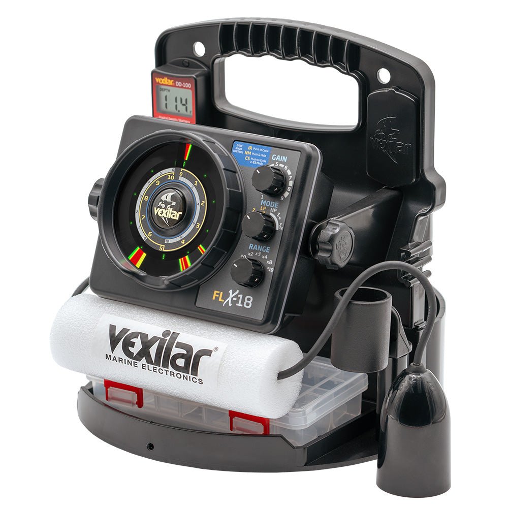 Vexilar FLX - 18 Pro Pack II Fishing System w/12 Degree Ice - Ducer DD - 100 - Life Raft Professionals