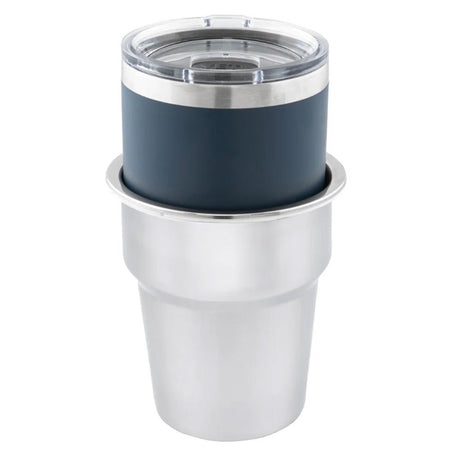 Whitecap Extra Large Stainless Steel Flush Cupholder - Life Raft Professionals