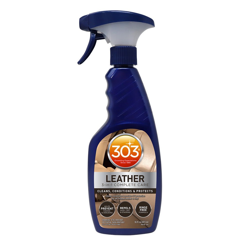303 Automotive Leather 3-In-1 Complete Care - 16oz - Life Raft Professionals