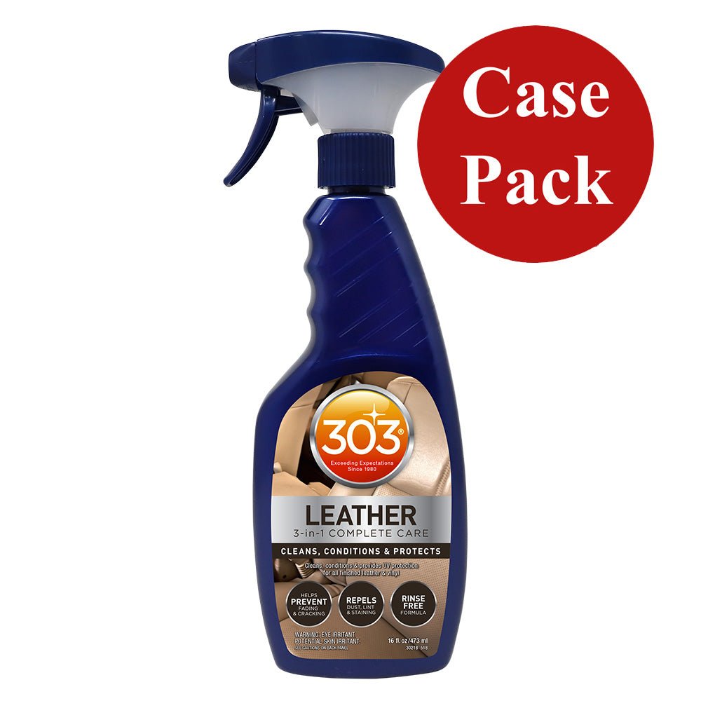 303 Automotive Leather 3-In-1 Complete Care - 16oz *Case of 6* - Life Raft Professionals