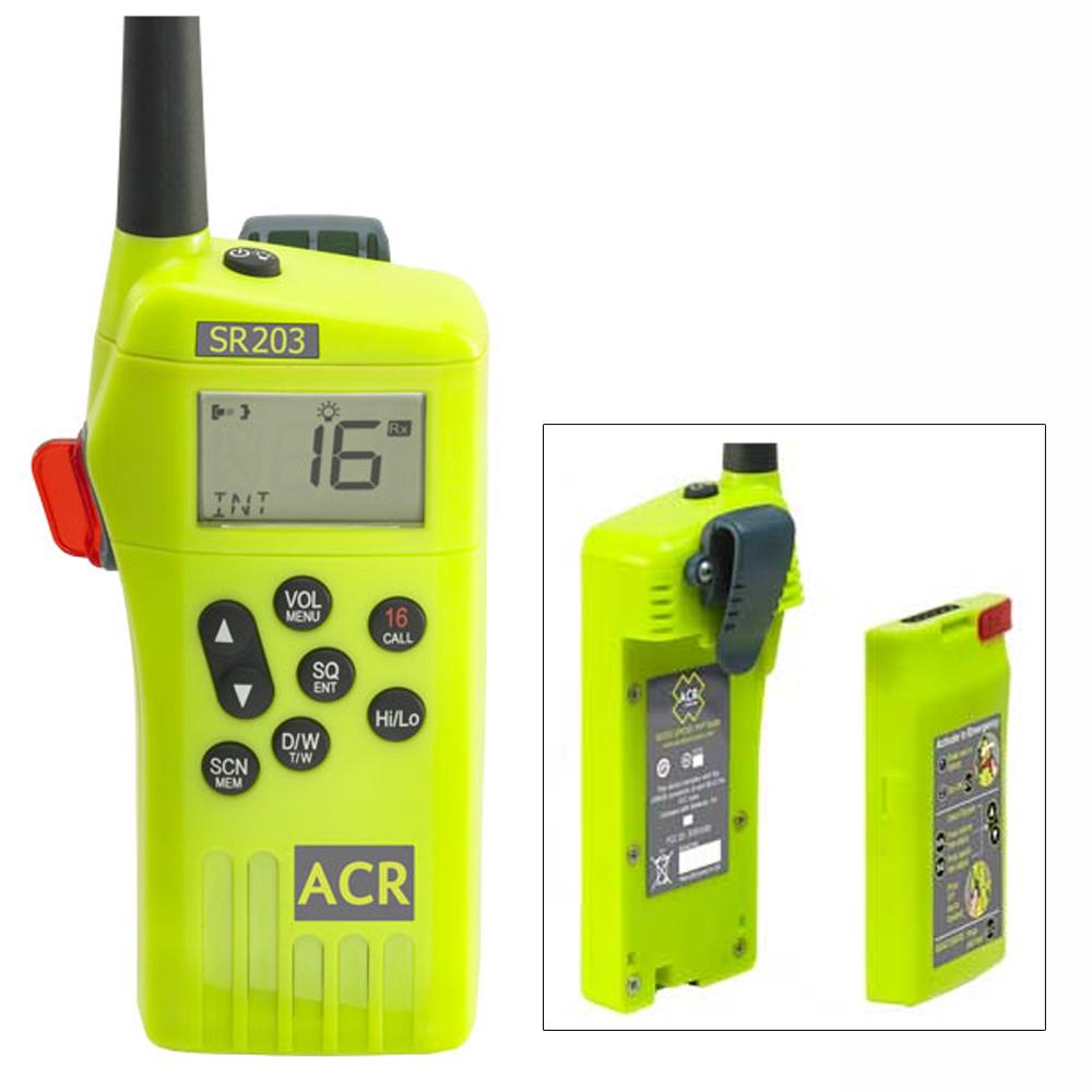 ACR SR203 GMDSS Survival Radio w/Replaceable Lithium Battery [2827] - Life Raft Professionals