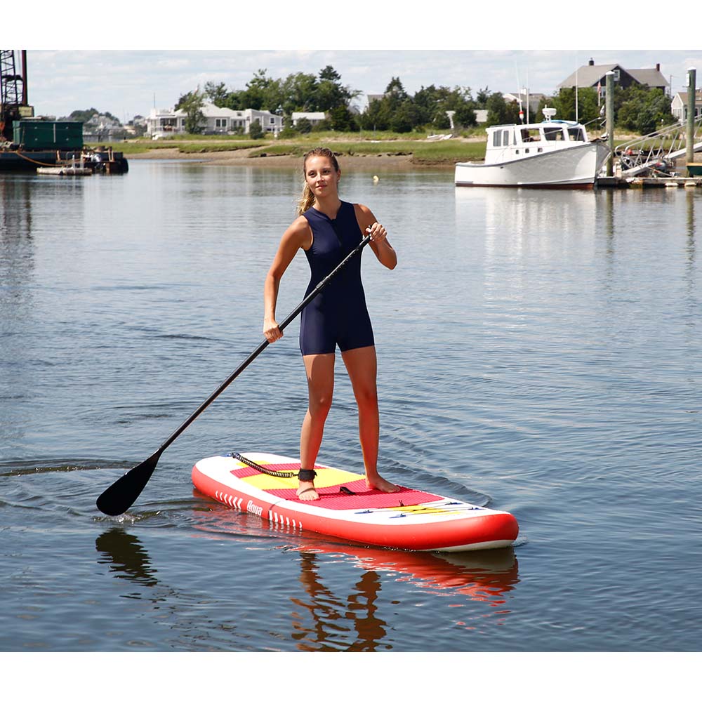 Aqua Leisure 10 Inflatable Stand-Up Paddleboard Drop Stitch w/Oversized Backpack f/Board Accessories - Life Raft Professionals
