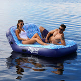 Aqua Leisure Ultra Cushioned Comfort Lounge Hawaiian Wave Print - 2-Person - Life Raft Professionals