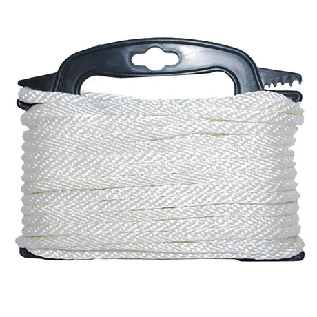 Attwood Braided Nylon Rope - 3/16" x 100' - White - Life Raft Professionals