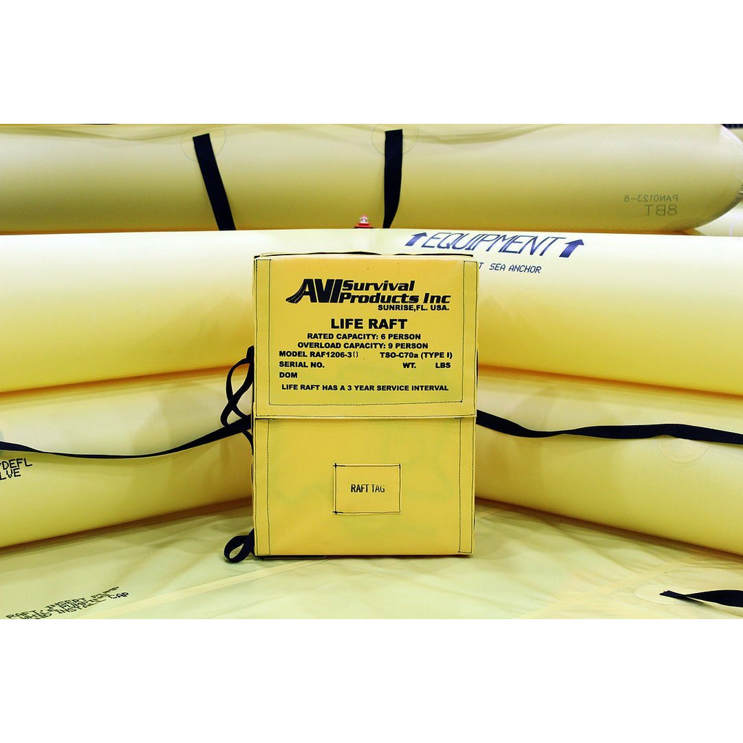 AVI Life Raft, 6-12 Person FAA TSO-C70a – Type I - Life Raft Professionals
