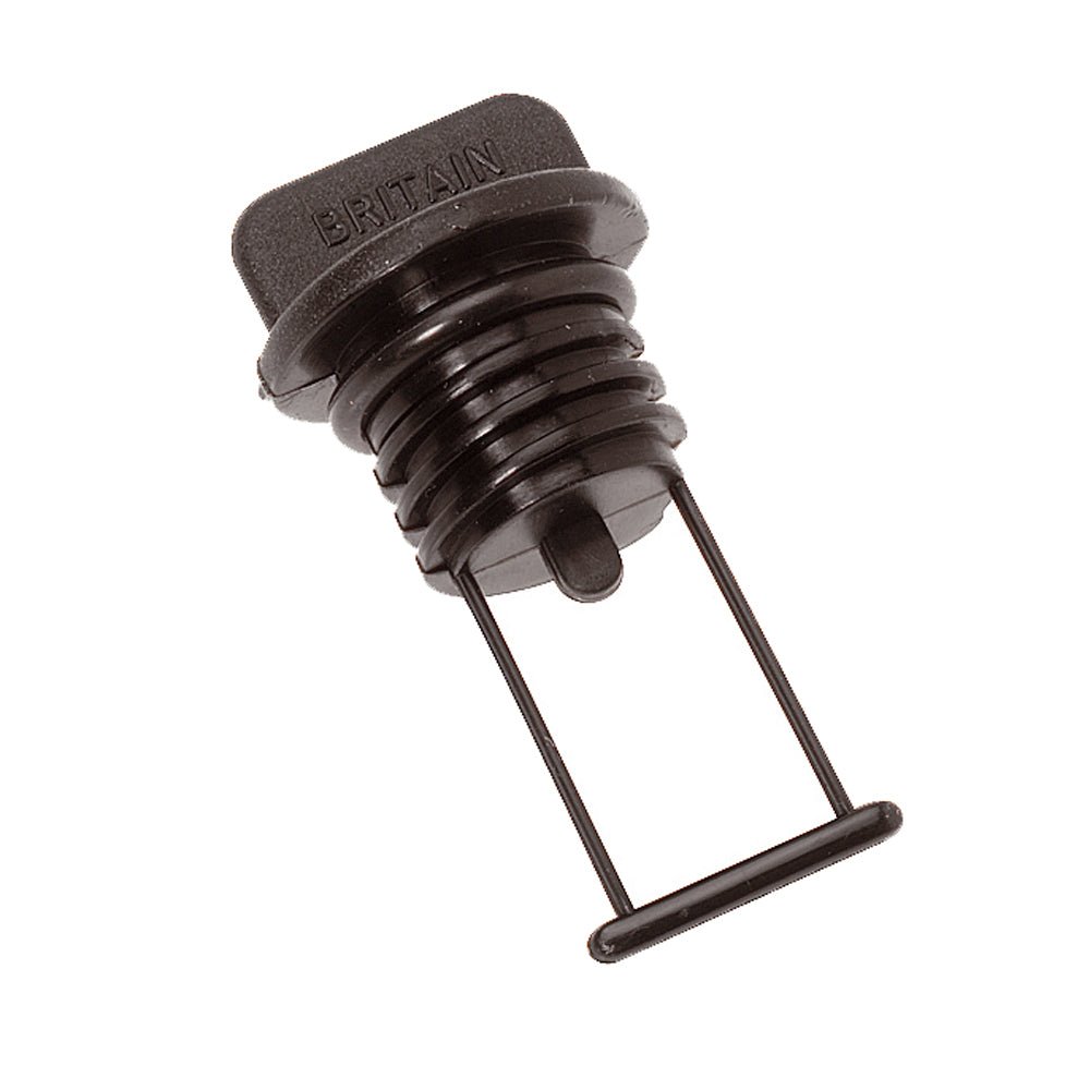 Barton Marine Drain Plug - Black 15mm (19/32") - Life Raft Professionals