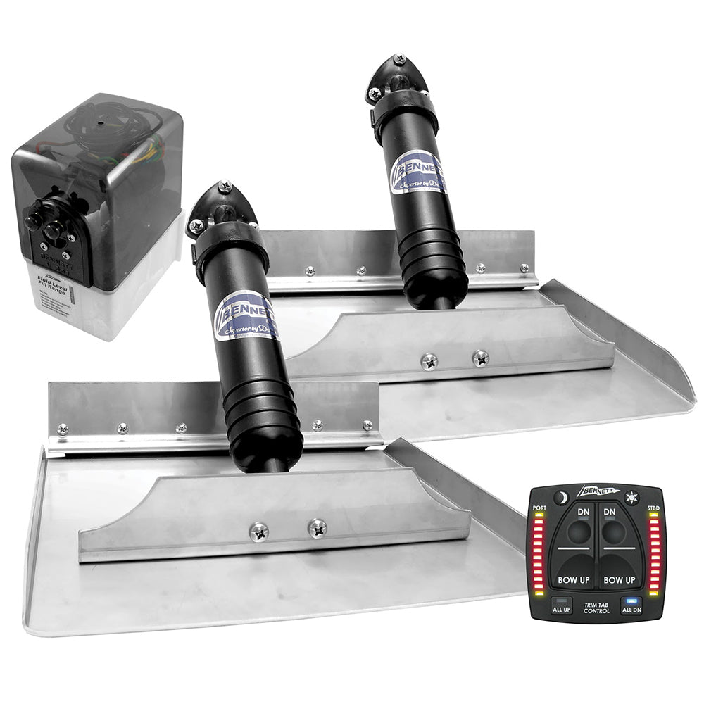 Bennett 12x12 Hydraulic Trim Tab System w/One Box Indication - Life Raft Professionals