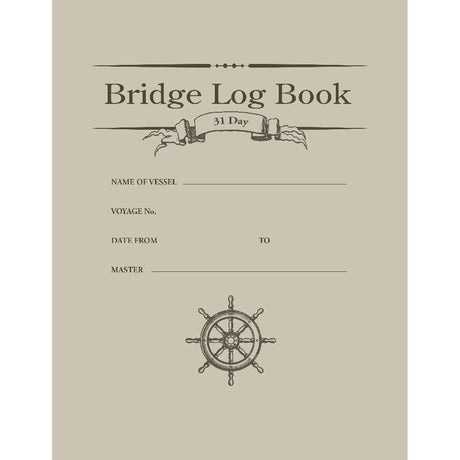 Bridge Log Book (31 day) - Life Raft Professionals