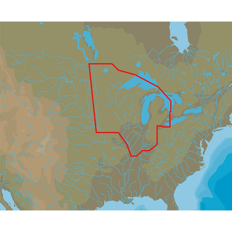 C-MAP 4D Lakes NA-D072 North Central - Life Raft Professionals