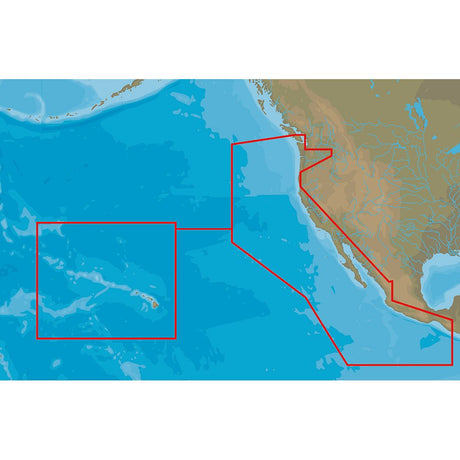 C-MAP 4D NA-D024 - USA West Coast & Hawaii - Full Content - Life Raft Professionals