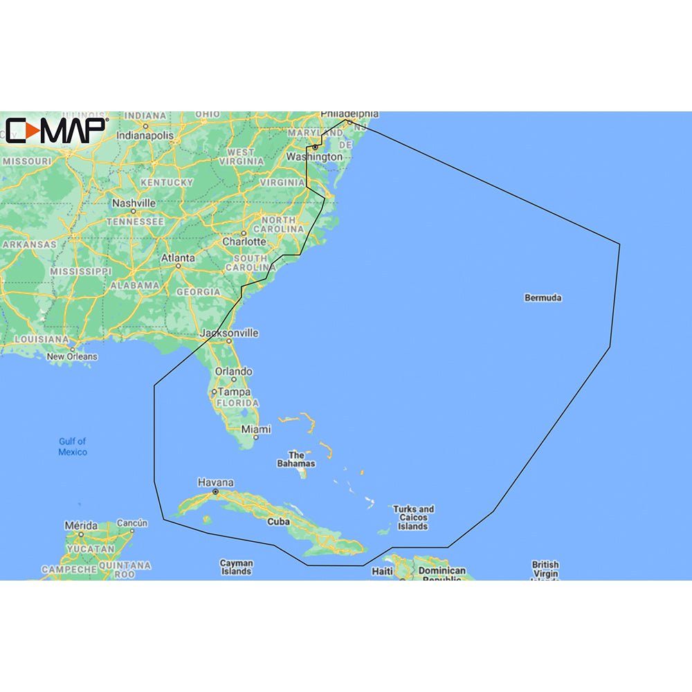 C-MAP M-NA-Y203-MS Chesapeake Bay to Bahamas REVEAL Coastal Chart - Life Raft Professionals