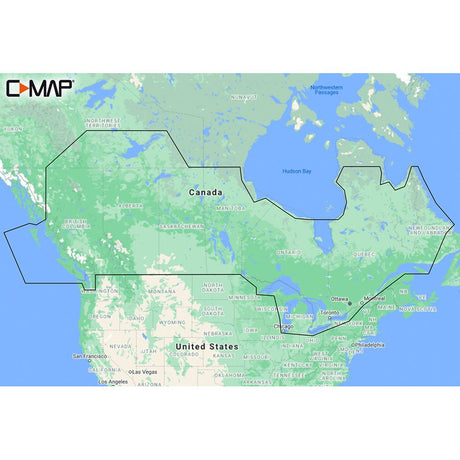 C-MAP M-NA-Y216-MS Canada Lakes REVEAL Inland Chart - Life Raft Professionals