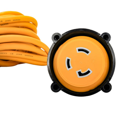 Camco 30 Amp Power Grip Marine Extension Cord - 50 M-Locking/F-Locking Adapter - Life Raft Professionals