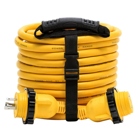 Camco 30 Amp Power Grip Marine Extension Cord - 50 M-Locking/F-Locking Adapter - Life Raft Professionals
