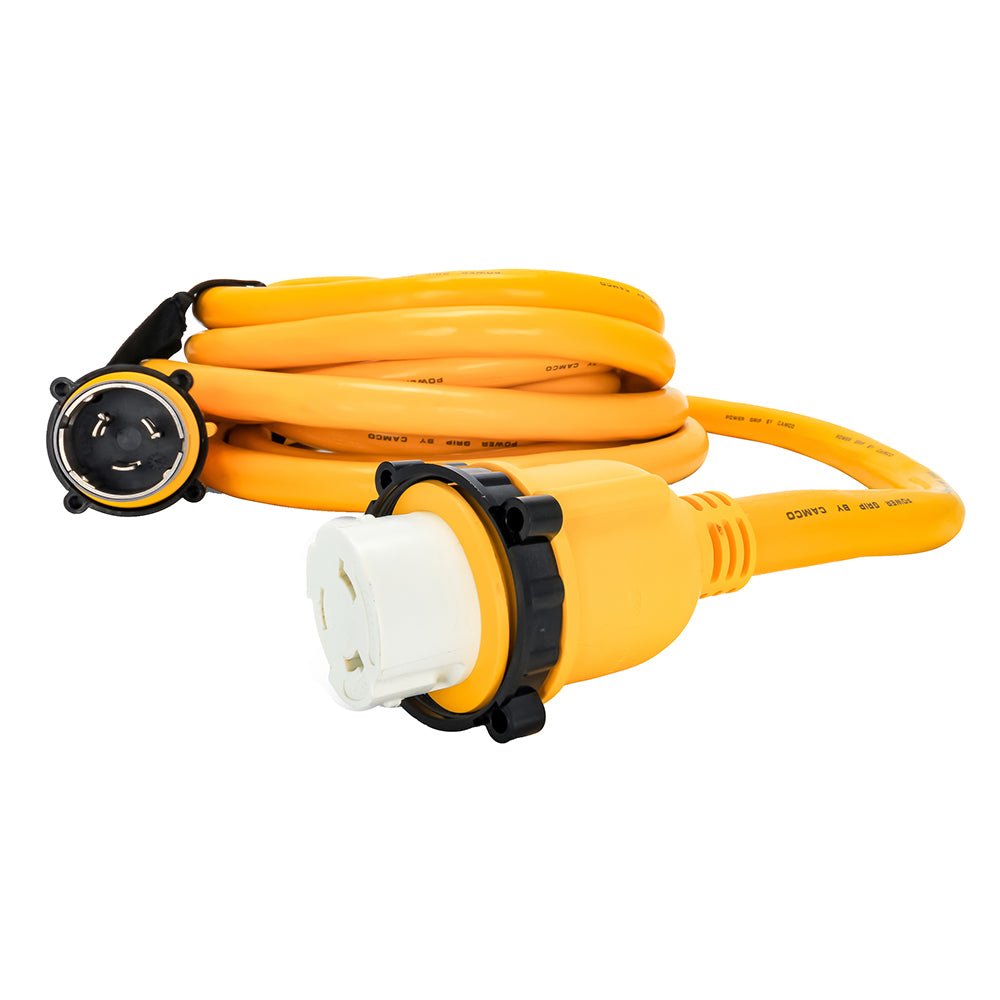 Camco 50 Amp Power Grip Marine Extension Cord - 25 M-Locking/F-Locking Adapter - Life Raft Professionals
