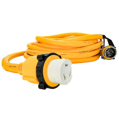 Camco 50 Amp Power Grip Marine Extension Cord - 50 M-Locking/F-Locking Adapter - Life Raft Professionals