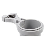 Camco Clamp-On Rail Mounted Cup Holder - Large for Up to 2" Rail - Grey - Life Raft Professionals