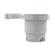 Camco Clamp-On Rail Mounted Cup Holder - Large for Up to 2" Rail - Grey - Life Raft Professionals