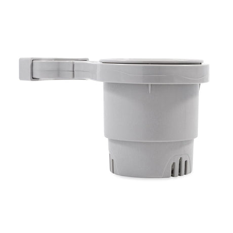 Camco Clamp-On Rail Mounted Cup Holder - Large for Up to 2" Rail - Grey - Life Raft Professionals