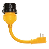 Camco PowerGrip Locking Adapter - 15A/125V Male to 30A/125V Female Locking - Life Raft Professionals