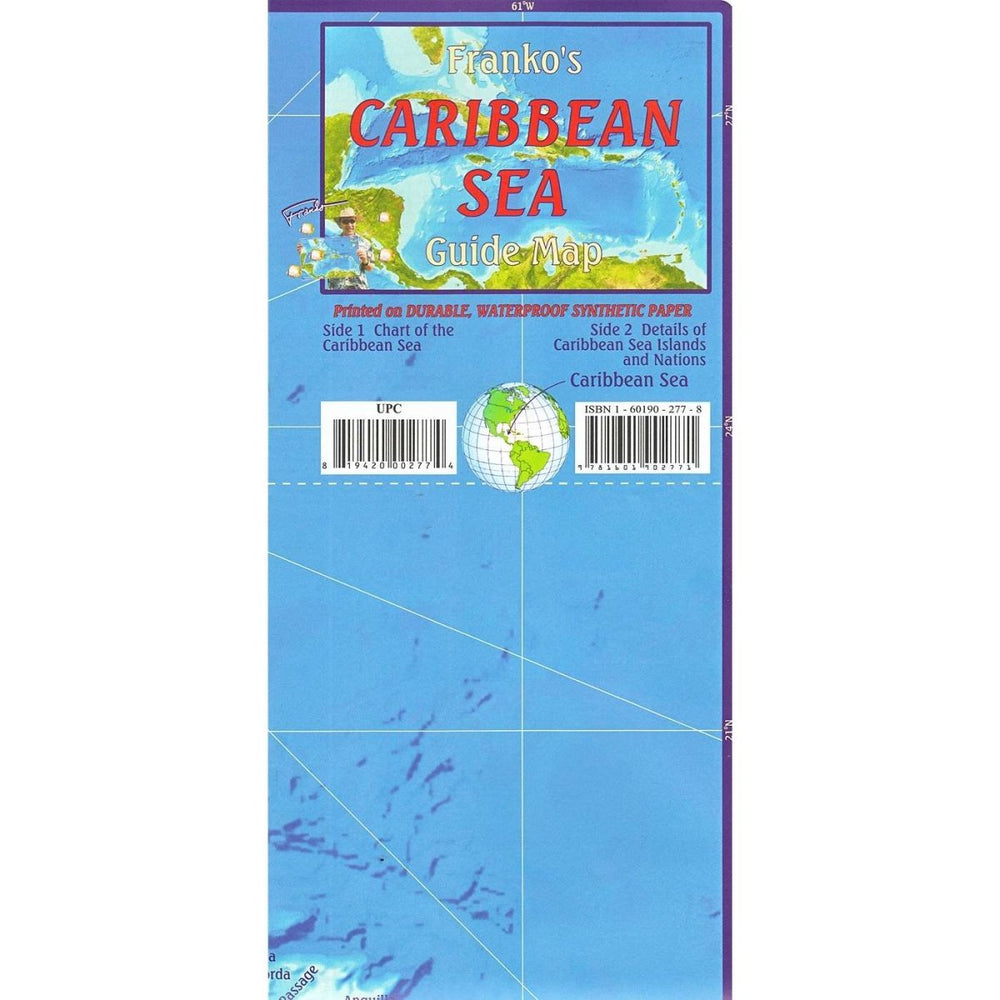 Caribbean Sea Guide Map - Life Raft Professionals