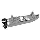 Carver Performance Poly-Guard Styled-to-Fit Boat Cover f/15.5 Jon Style Bass Boats - Shadow Grass - Life Raft Professionals
