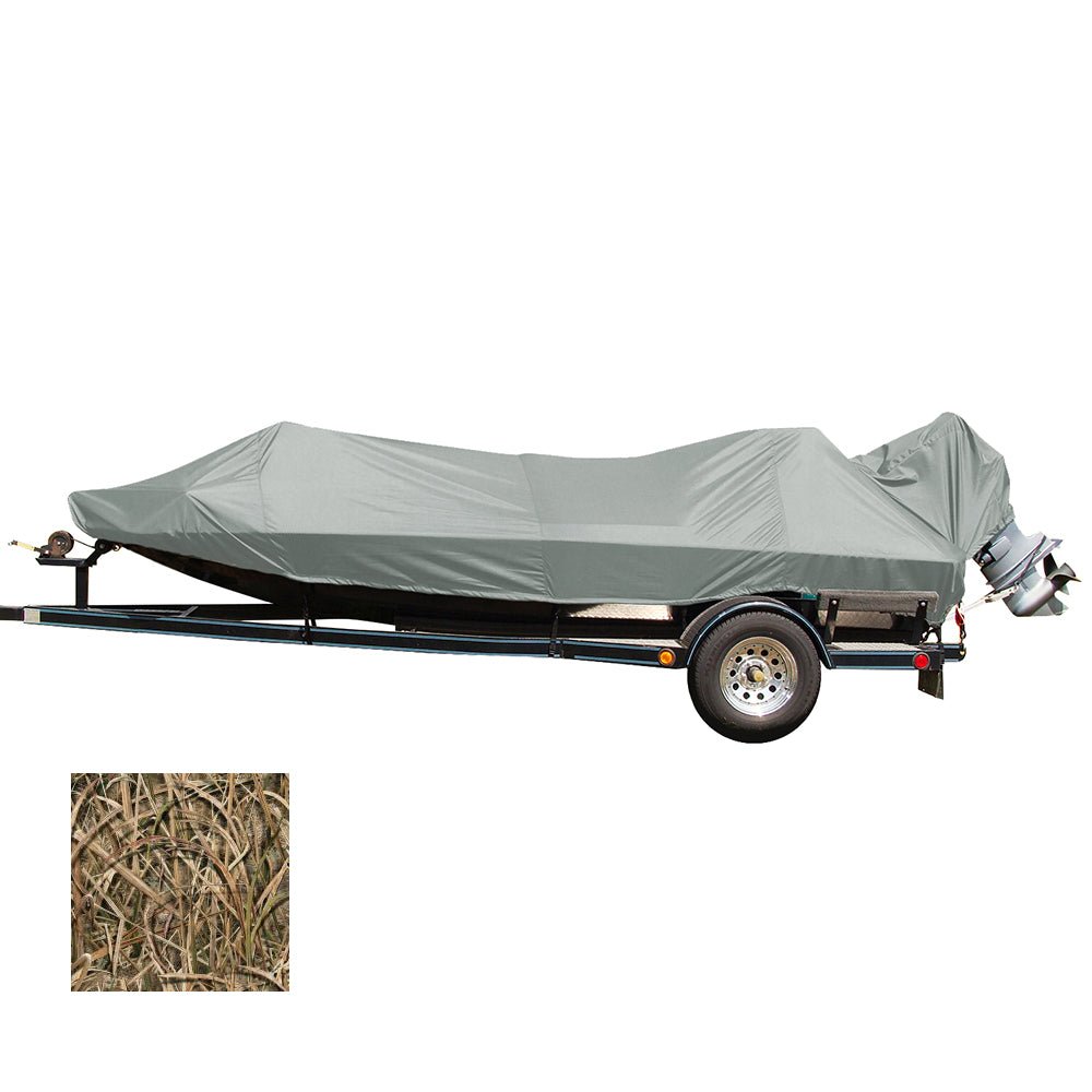 Carver Performance Poly-Guard Styled-to-Fit Boat Cover f/15.5 Jon Style Bass Boats - Shadow Grass - Life Raft Professionals