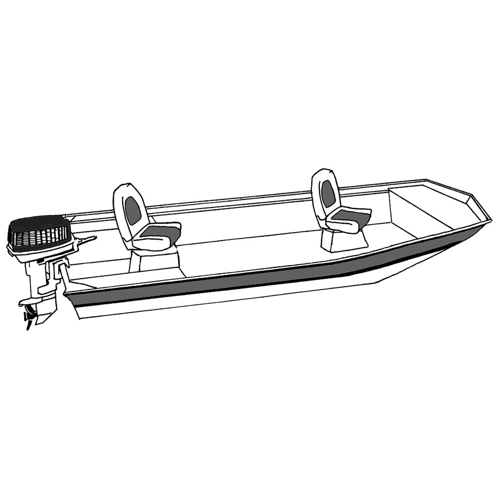 Carver Performance Poly-Guard Styled-to-Fit Boat Cover f/16.5 Open Jon Boats - Shadow Grass - Life Raft Professionals