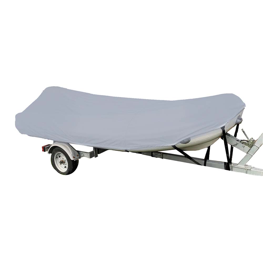 Carver Poly-Flex II Styled-to-Fit Boat Cover f/9.5 Sport-Type Inflatable Boats - Grey - Life Raft Professionals