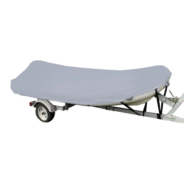 Carver Poly-Flex II Styled-to-Fit Boat Cover f/9.5 Sport-Type Inflatable Boats - Grey - Life Raft Professionals