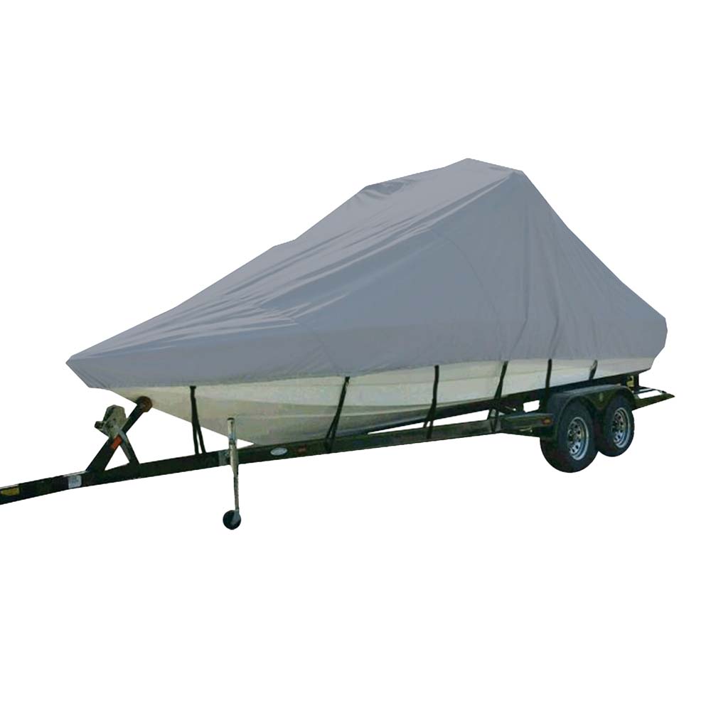 Carver Sun-DURA Specialty Boat Cover f/18.5 Sterndrive V-Hull Runabout/Modified Boats - Grey - Life Raft Professionals
