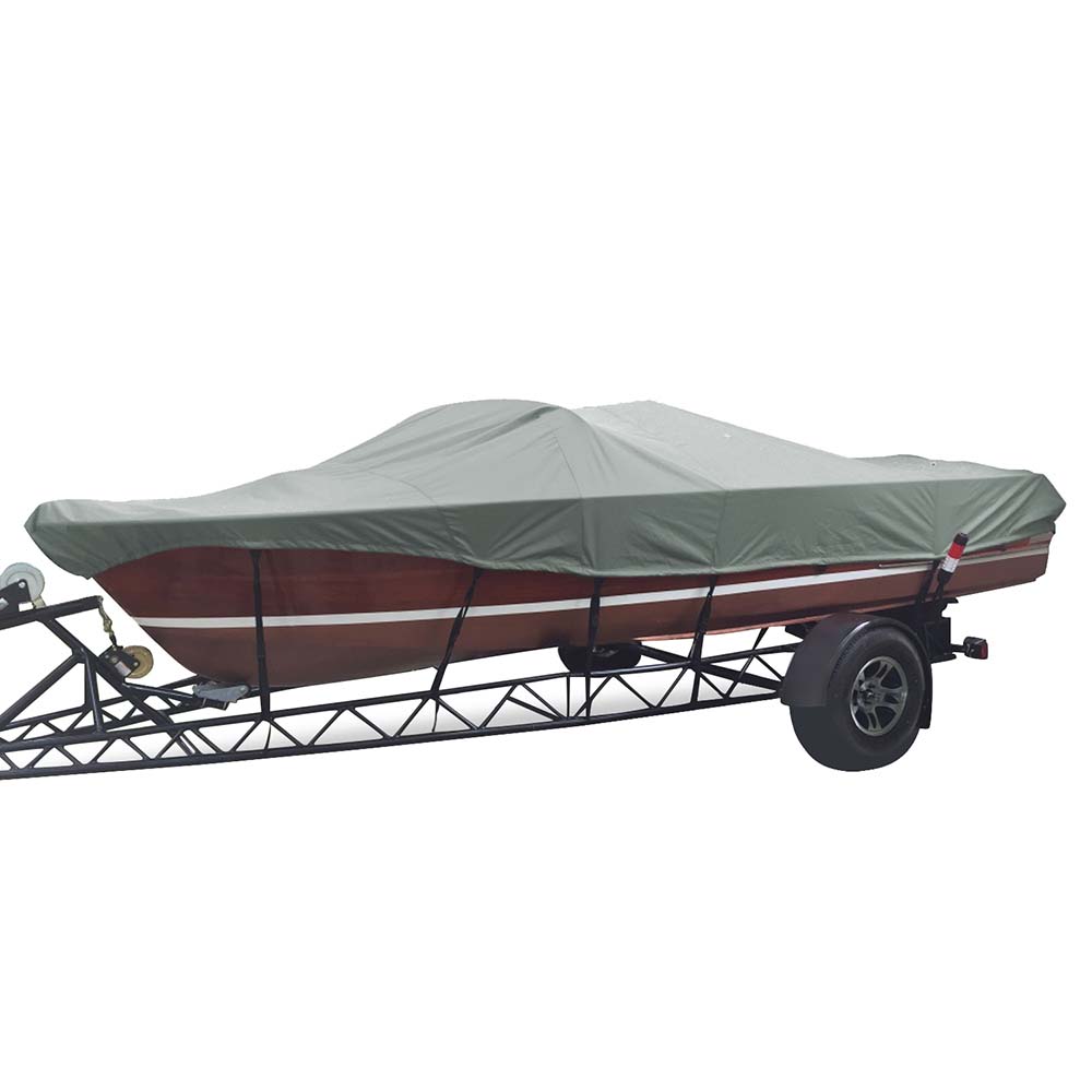 Carver Sun-DURA Styled-to-Fit Boat Cover f/18.5 Tournament Ski Boats - Grey - Life Raft Professionals