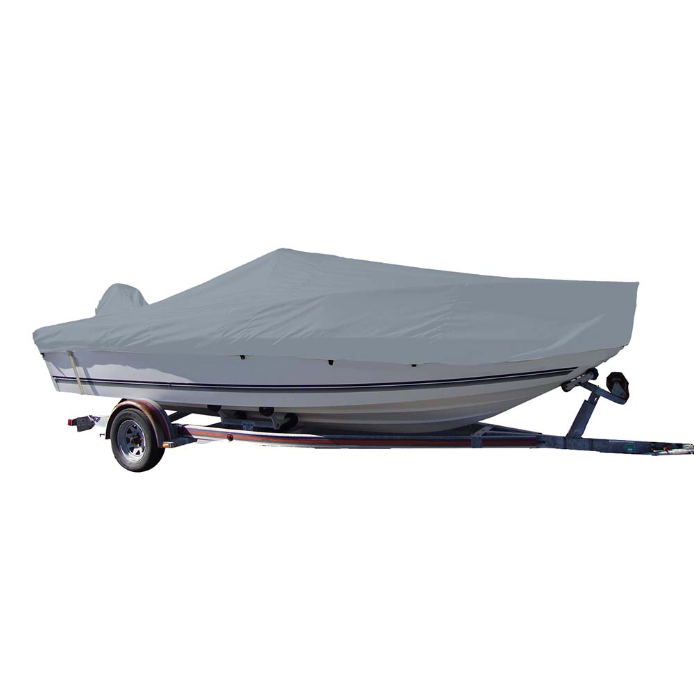 Carver Sun-DURA Styled-to-Fit Boat Cover f/18.5 V-Hull Center Console Fishing Boat - Grey - Life Raft Professionals