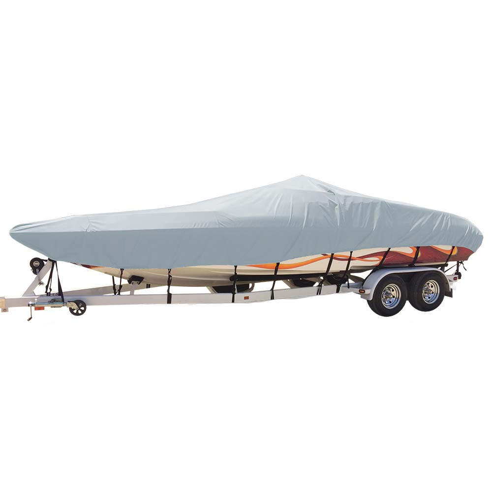 Carver Sun-DURA Styled-to-Fit Boat Cover f/21.5 Day Cruiser Boats - Grey - Life Raft Professionals