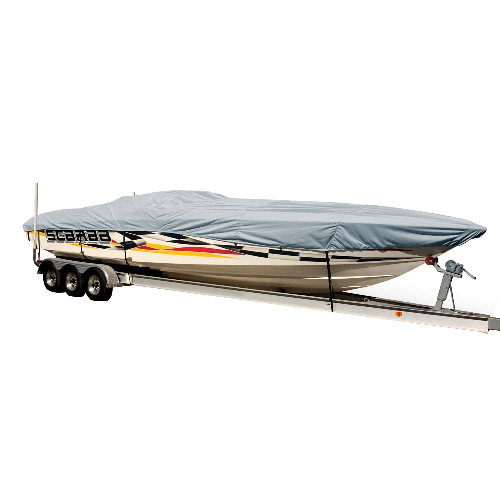 Carver Sun-DURA Styled-to-Fit Boat Cover f/24.5 Performance Style Boats - Grey - Life Raft Professionals