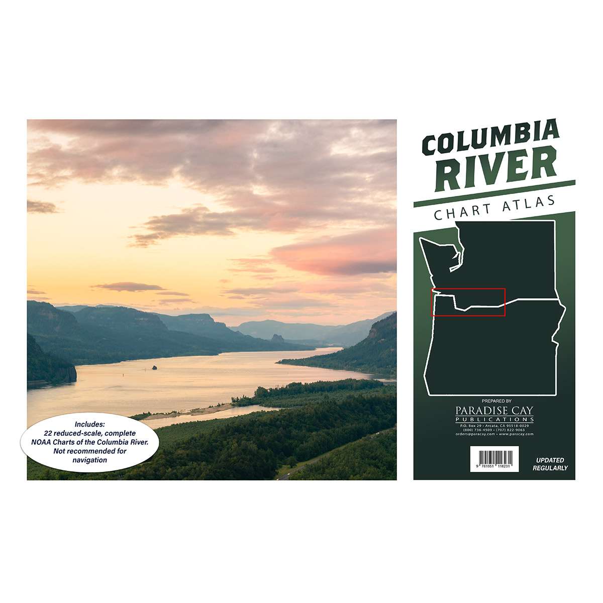 Columbia River Chart Atlas (12x18 Spiral-Bound) – Life Raft Professionals