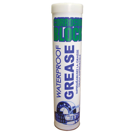 Corrosion Block High Performance Waterproof Grease - 14oz Cartridge - Non-Hazmat, Non-Flammable Non-Toxic - Life Raft Professionals