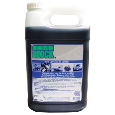 Corrosion Block Liquid 4-Liter Refill - Non-Hazmat, Non-Flammable Non-Toxic - Life Raft Professionals
