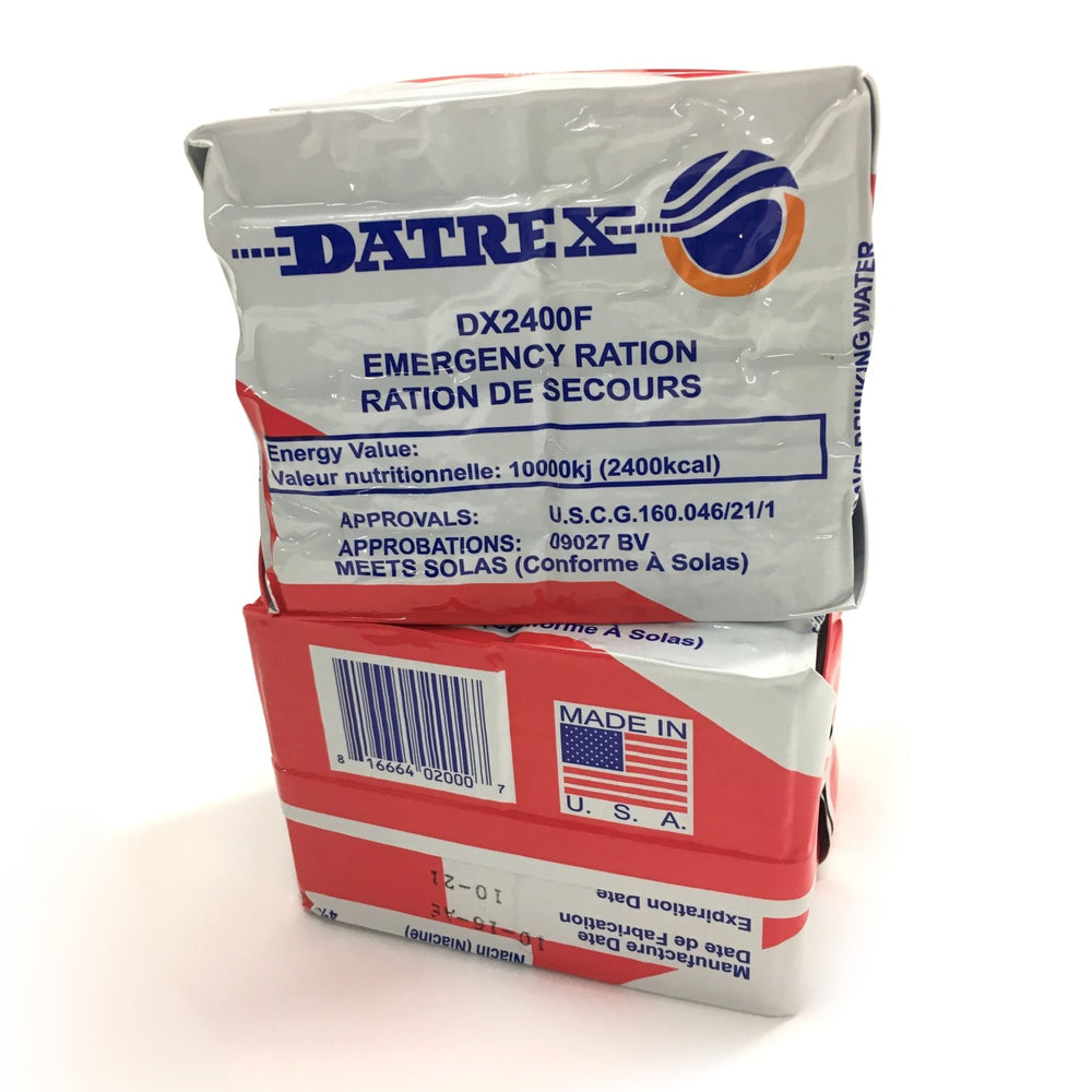 DATREX EMERGENCY FOOD RATION 2400 kcal - 30 PACK CASE - Life Raft Professionals