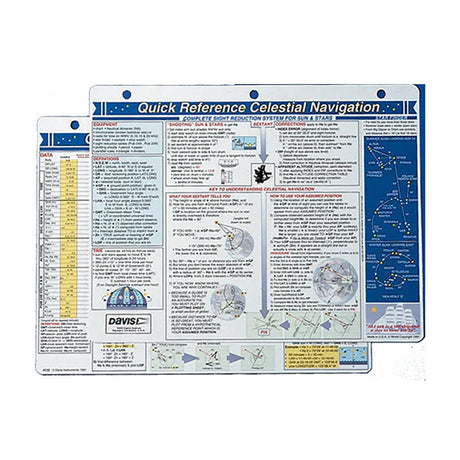 Davis Quick Reference Celestial Navigation Card - Life Raft Professionals