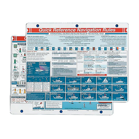 Davis Quick Reference Navigation Rules Card - Life Raft Professionals