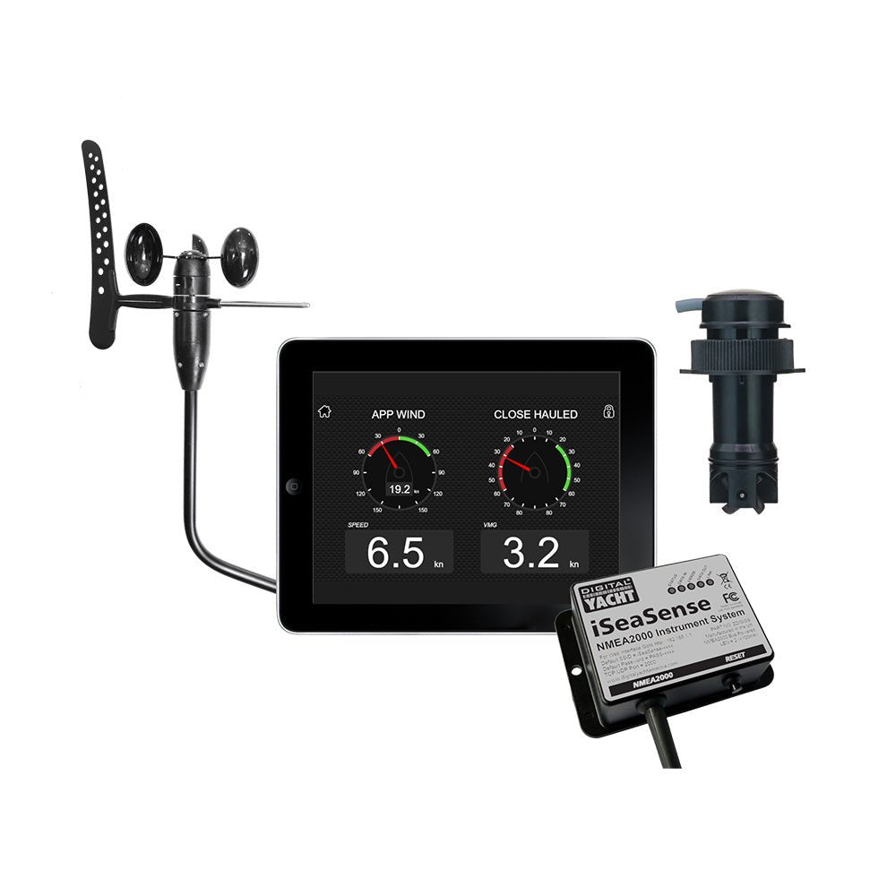 Digital Yacht iSeaSense Wireless Speed Depth Temp Pack Plus Wind - Life Raft Professionals