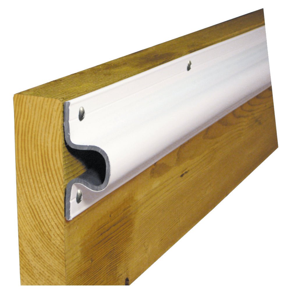 Dock Edge "C" Guard Economy PVC Profiles 10ft Roll - White - Life Raft Professionals