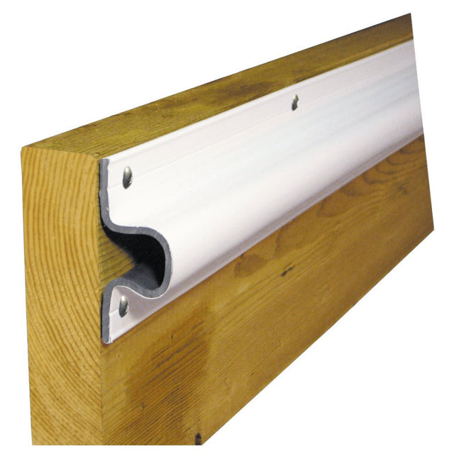 Dock Edge "C" Guard Economy PVC Profiles 10ft Roll - White - Life Raft Professionals