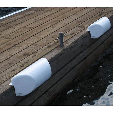 Dock Edge Dolphin Dockside Bumper 7" x 16" Straight - White - Life Raft Professionals