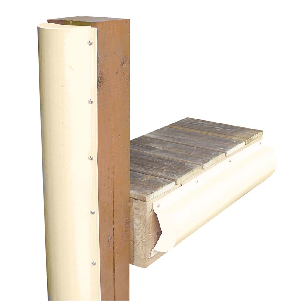 Dock Edge Piling Bumper - One End Capped - 6 - Beige - Life Raft Professionals