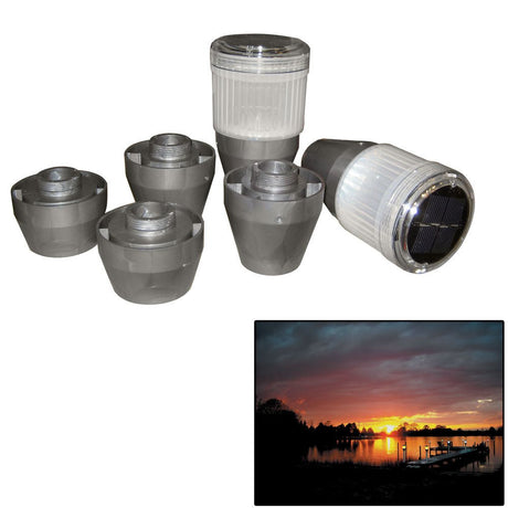 Dock Edge Postlite Solar LED Post Light 2pk - Life Raft Professionals